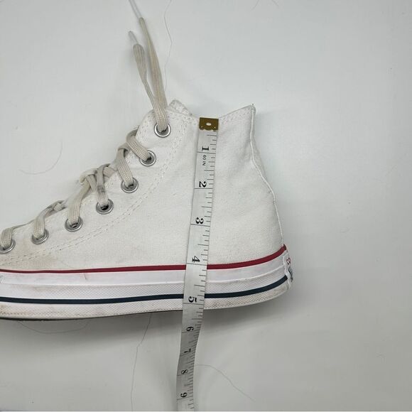 Converse Chuck Taylor All Star High Top White Sneakers Size W7.5/M5.5 - Picture 11 of 11